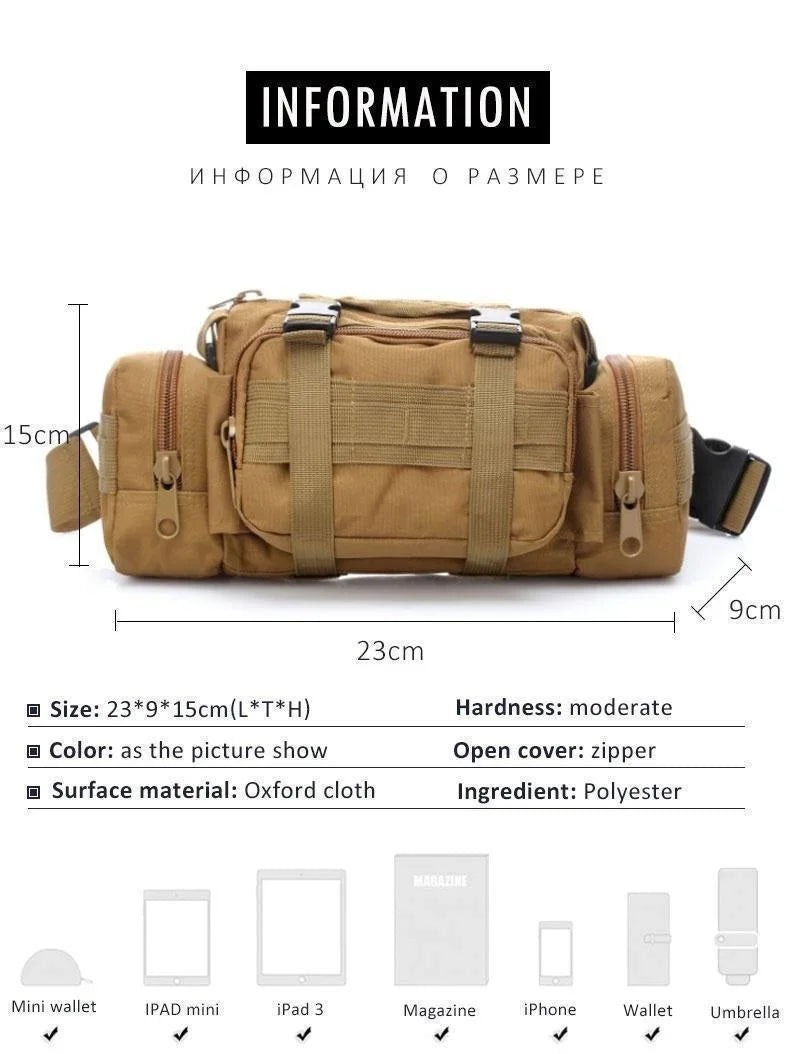 Outdoor Waist/Cross Body Camping/Hiking Pouch